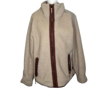 Patagonia Brown Two Tone Full Zip Sweater l L